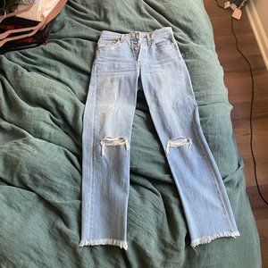 Levi Strauss & Co / Light Wash Denim Button Up Jeans